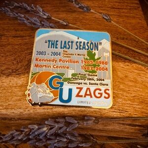 Go Zag's 2004-2005 Limited Edition Pin Last Season Final Game